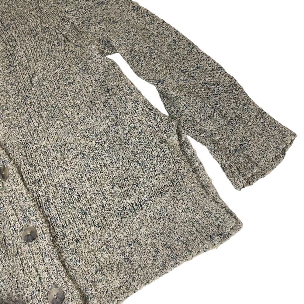 Alexander Wang Linen Blend Oversized Slouchy Buttoned Cardigan - Picture 4 of 13
